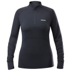 W Sarenne Merino Half Zip Black